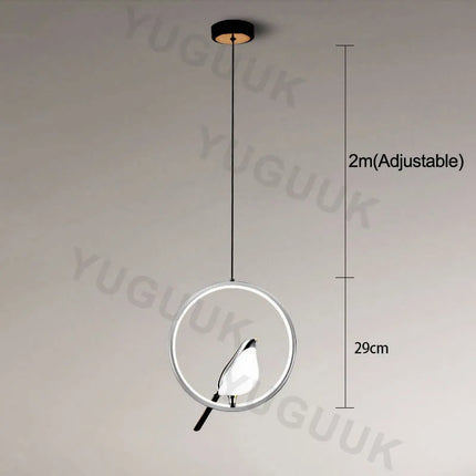 Suspension LED postmoderne nordique pour chambre et bureau — LZ4X9P2
