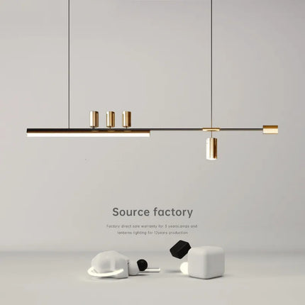 Suspension LED style nordique longue pour table de cuisine et bar — LZ4X9P