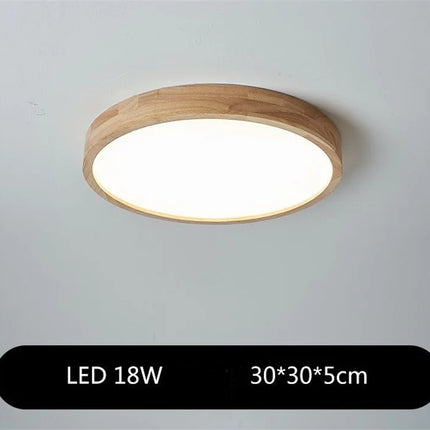 Lustre japonais en bois avec abat-jour en verre pour décoration intérieure — LZ4X9M