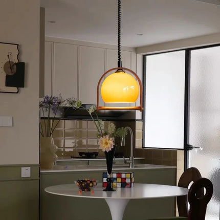 Lustre suspendu en verre style médiéval décoratif — LZ4X9T