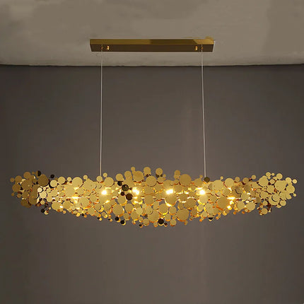 Lustre intérieur en acier inoxydable chromé moderne — LZ4X9J