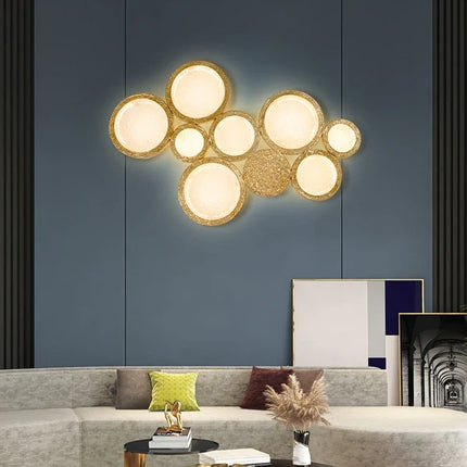 applique murale en cuivre avec miroir magique pour décoration intérieure