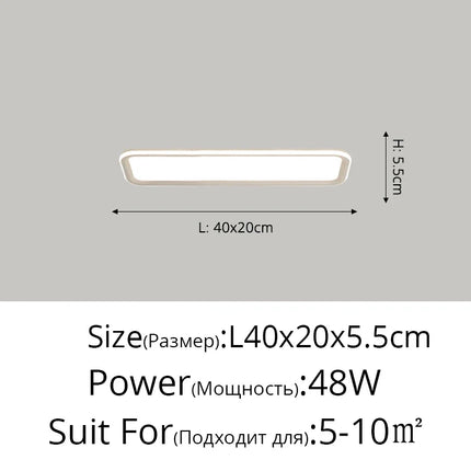 Plafonnier nordique simple pour balcon et entrée — LZ4T9XQ