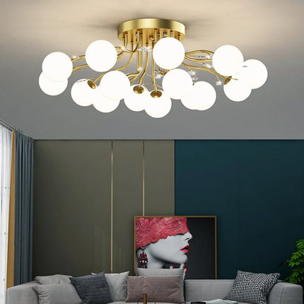 Lustre LED moderne en fer pour loft élégant — LZ4D9X2