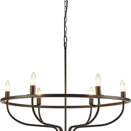 Lustre suspension LED industriel anneau lumineux rétro — LZ4N7Q2