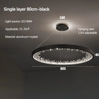 80 cm Noir / Luminosité variable
