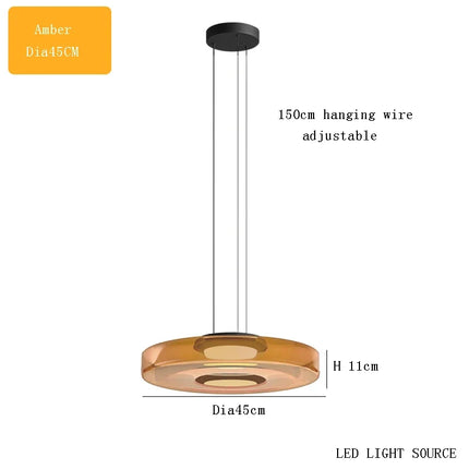 Suspension design en verre série Levels pour décoration moderne — LZ7D9Q