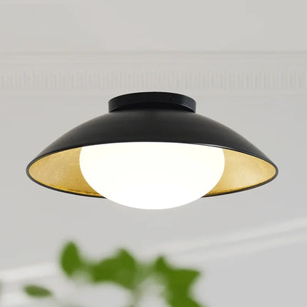 Plafonnier en verre vintage au design rétro pour restaurant et bureau — LZ4X9T2