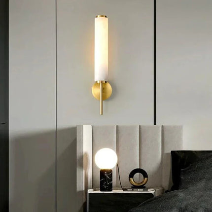 Applique murale en cuivre et marbre naturel au design moderne et élégant — LZ4X9T2