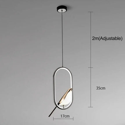 Suspension LED postmoderne nordique pour chambre et bureau — LZ4X9P2