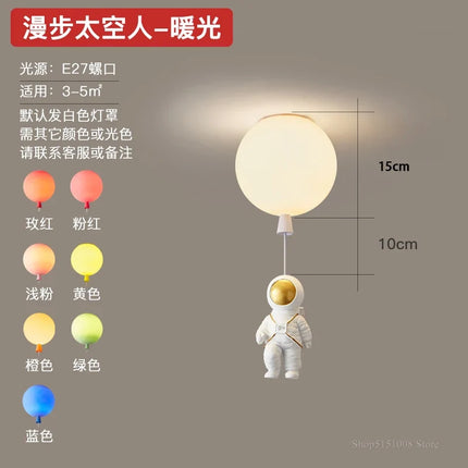 Plafonnier LED nordique créatif forme astronaute ballon pour enfants — LZ4X9QJ
