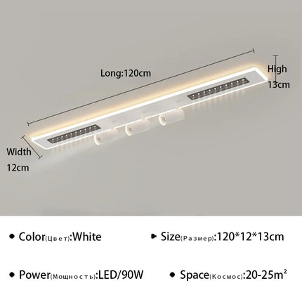 Plafonnier LED moderne pour éclairage et décoration intérieure — LZ4X9M