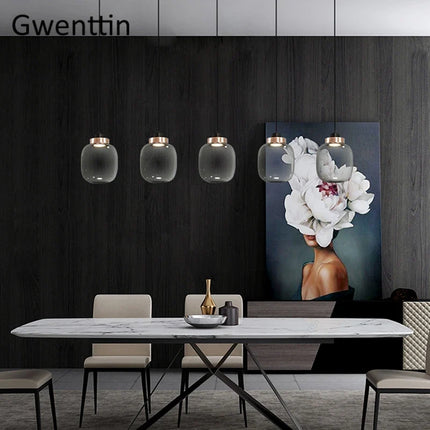 Suspension en verre au design moderne pour intérieur nordique — LZ4N7Q2