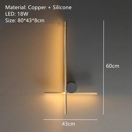 Applique murale LED en laiton pour éclairage décoratif moderne — LZ4X9T2