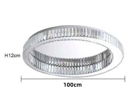 Plafonnier circulaire en cristal pour décoration intérieure moderne — LZ4X9P2Q