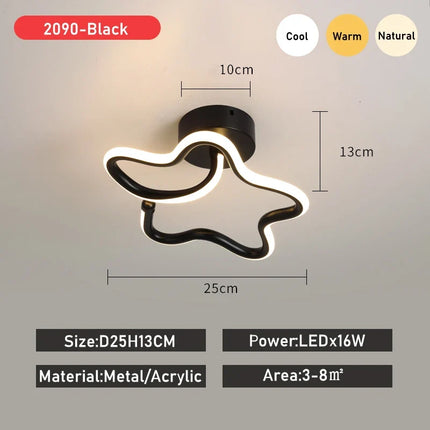 Plafonnier LED moderne en acrylique pour allée et balcon — LZ4X9Q2J