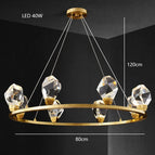 Cristal C8 / Noir / Lumière chaude