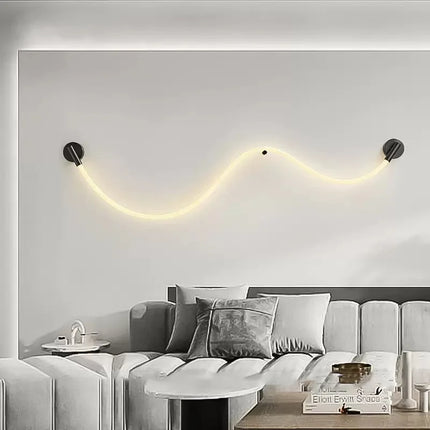 Applique murale LED en silicone et acier inoxydable 3000K — LZ4X9Q2