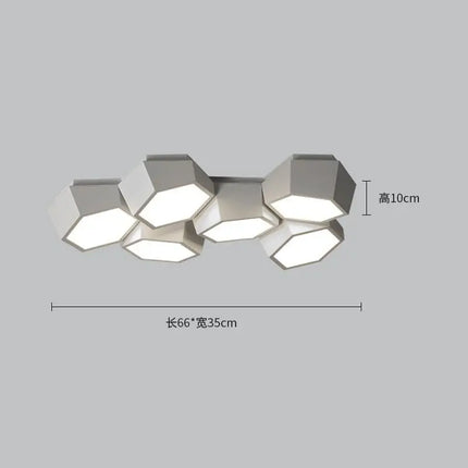 plafonnier moderne avec lumière led pour bureau et étude