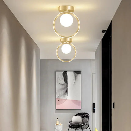 Plafonnier LED en verre pour décoration intérieure moderne — LZ4X9P