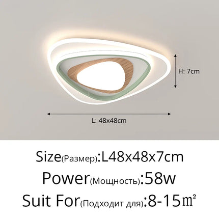 Plafonnier ultra-fin en mangue française avec protection oculaire intégrale — LZ4X9P2