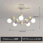 10 lumières-beige / RC à intensité variable