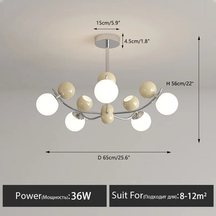 Lustre LED créatif pour décoration chambre enfants moderne — LZ4X9P2