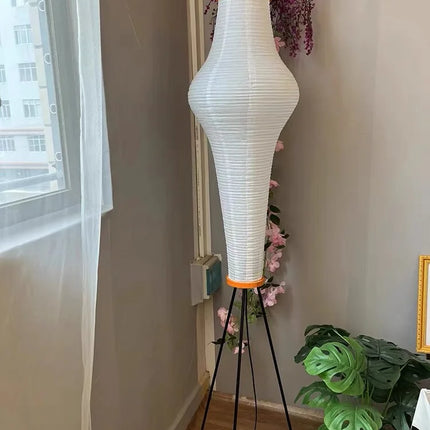 Lampadaire intérieur LED en papier de riz style japonais — LZ4P9XQ