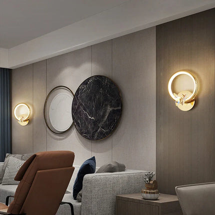 Applique murale LED papillon en cristal au design moderne — LZ4XJ7