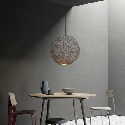 Lustre LED suspension nordique créatif style wabi sabi pour café — LZ4X9T2