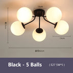 Noir - 5 balles / Blanc froid