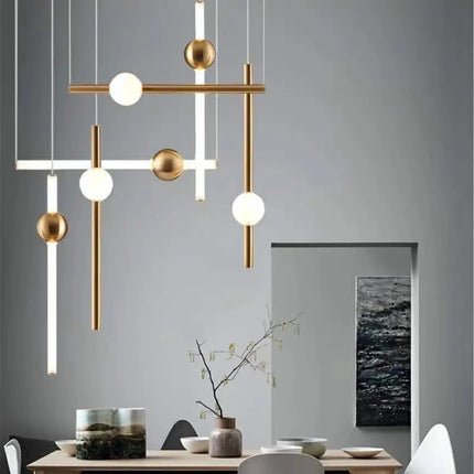 Suspension horizontale moderne pour éclairage de salle à manger — LZ4X9P