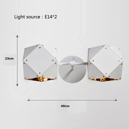 Suspension LED cube au style art déco universel — LZ4X9P