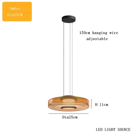 Suspension bohème en verre pour table basse design danois — LZ4X9T
