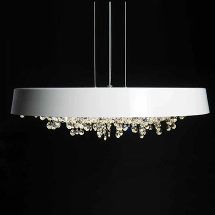 Lustre moderne noir et blanc en cristal pour intérieur — LZ4X9T