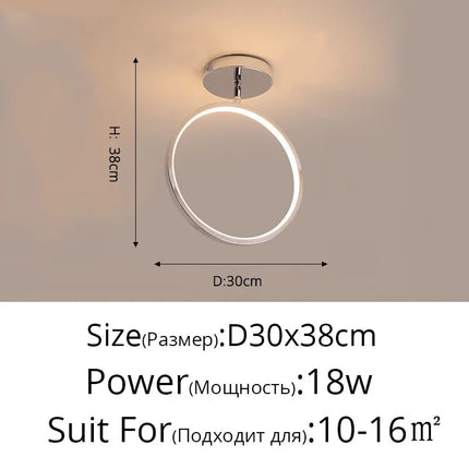 Lustre LED créatif en aluminium pour bar et restaurant — LZ4X9P2