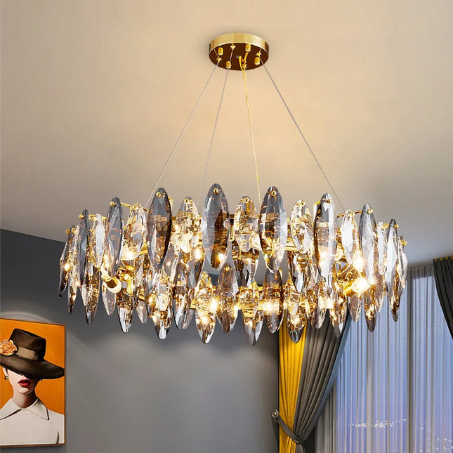Lustre vintage art déco en cristal pour intérieur — LZ4X9P