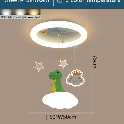 lustre créatif dinosaure led pour enfants soin des yeux