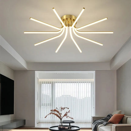 Plafonnier LED en cuivre au style moderne — LZ4X9T1