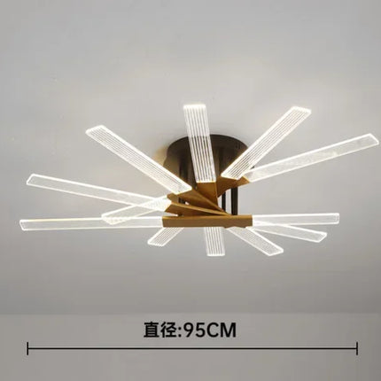 lustre acrylique dimmable moderne pour décoration intérieure élégante