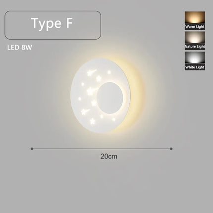 applique murale led minimaliste montée en surface