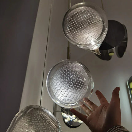 Lustre suspension moderne en verre pour décoration intérieure — LZ4X9J
