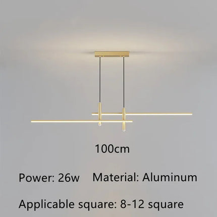 lustre led moderne pour île de cuisine et salon