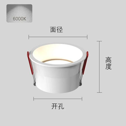 Spot LED encastrable rond dimmable trois couleurs — LZ4P9XJ2