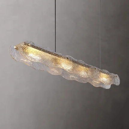 suspension moderne en cuivre et verre pour restaurant