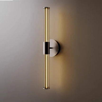 Applique murale rétro en verre et cuivre pour décoration — LZ4X9Q2