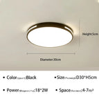 Noir 30cm / Blanc froid