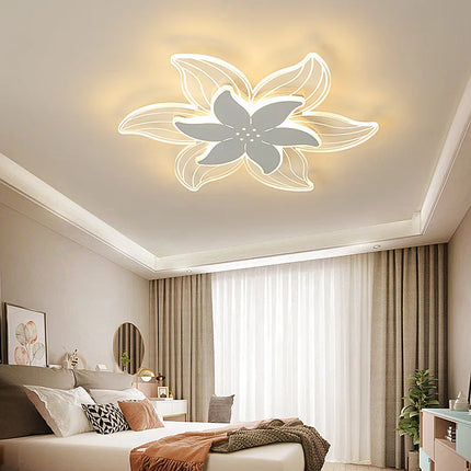 Plafonnier LED art déco à motif fleuri pour bureau et étude — LZ3F9XQ