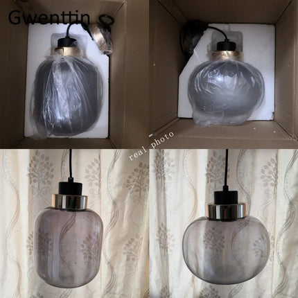 Suspension en verre au design moderne pour intérieur nordique — LZ4N7Q2