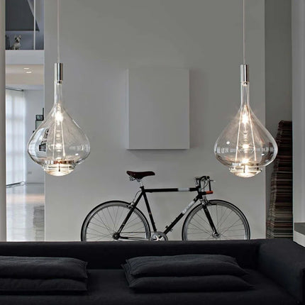Suspension LED en verre design italien pour hôtel et restaurant — LZ4X9P
